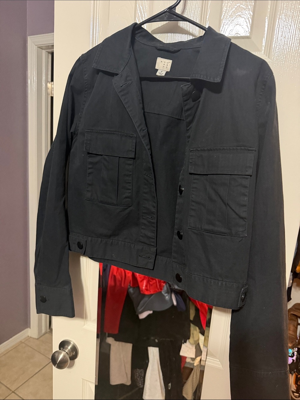 a new day Black Bomber Jacket